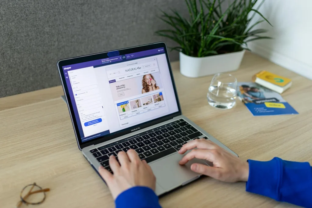 Business Website Laptop Display