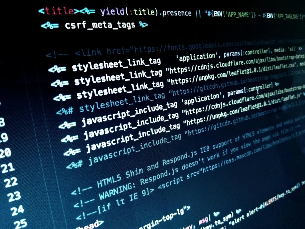 Web Services Computer Screen