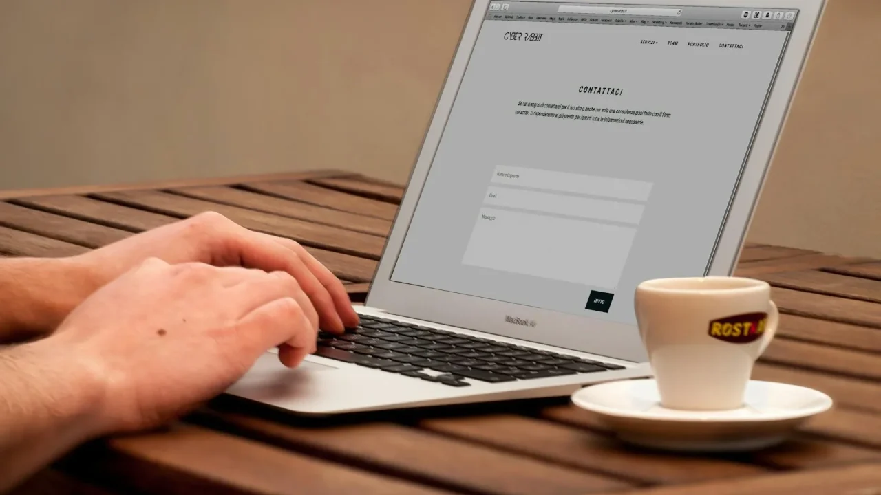 Business Website Laptop