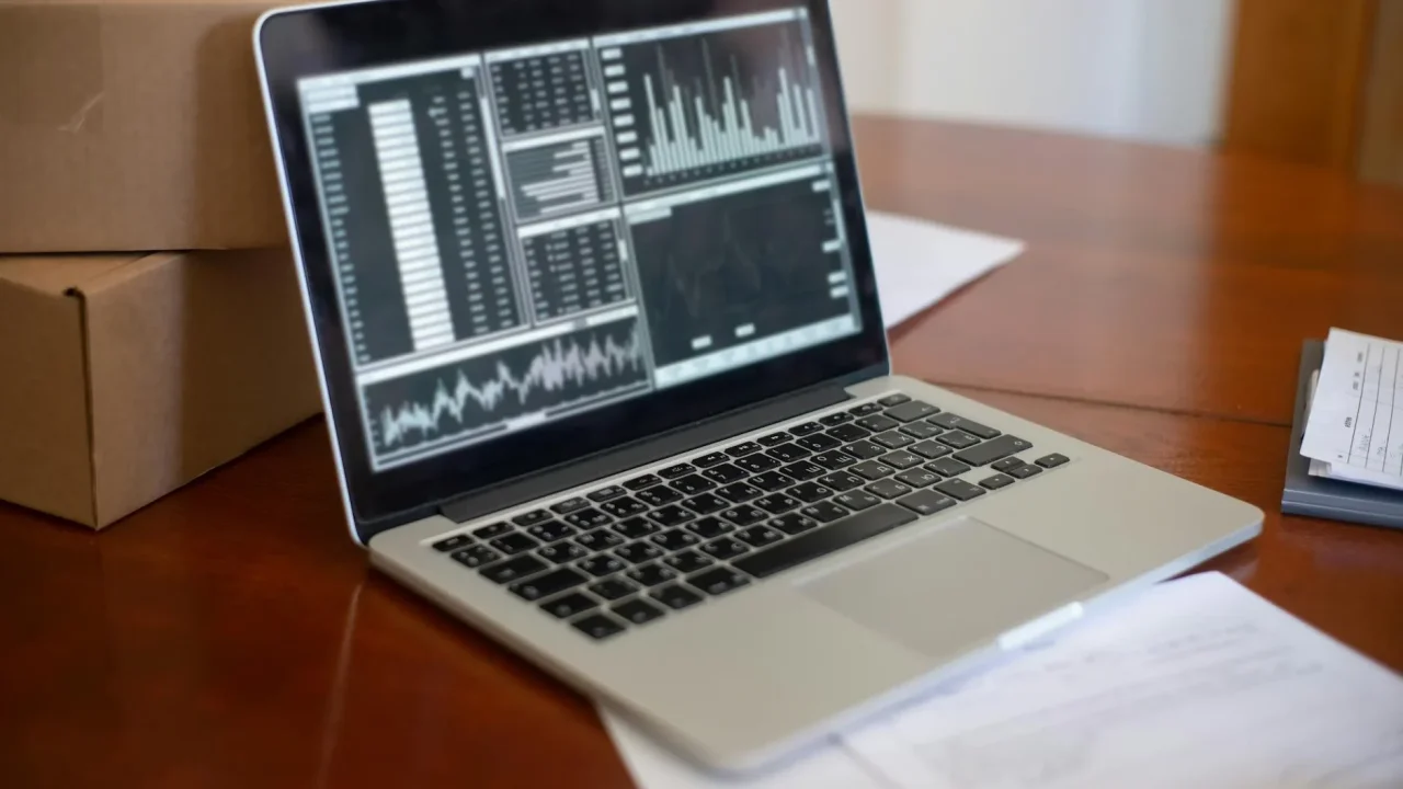 Digital Business Laptop Screen