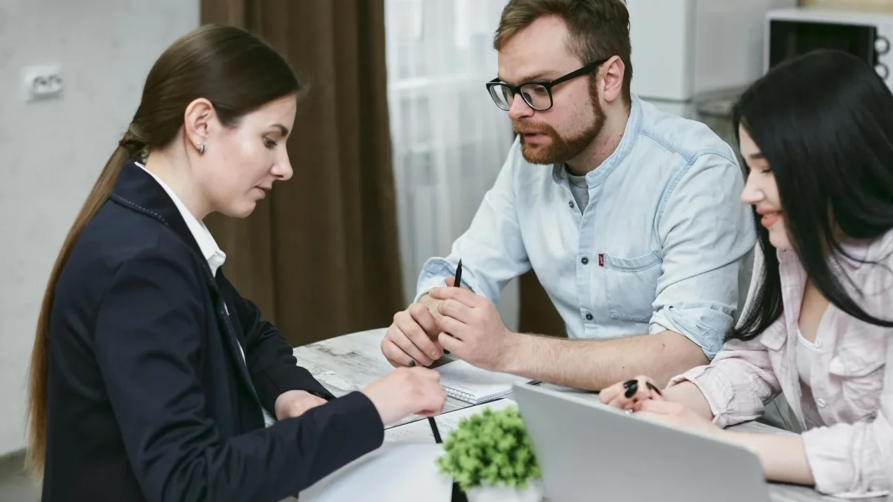 Web Developer Meeting Contract Signing Professional Laptop